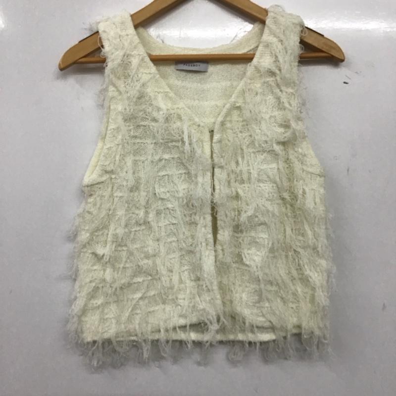 ページボーイ PAGEBOY ベスト ベスト FREE 無地 白 / ホワイト / white レディース USED 古着 中古 10157702