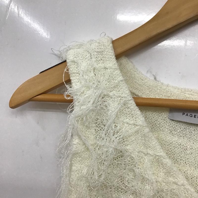 ページボーイ PAGEBOY ベスト ベスト FREE 無地 白 / ホワイト / white レディース USED 古着 中古 10157702