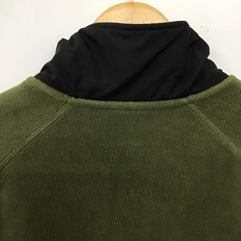 ナイキ NIKE ジャケット、上着 ジャンパー、ブルゾン フリースジャケット プルオーバー スタンドネック M ロゴ、文字 カーキ / カーキ / khaki メンズ USED 古着 中古 10157703