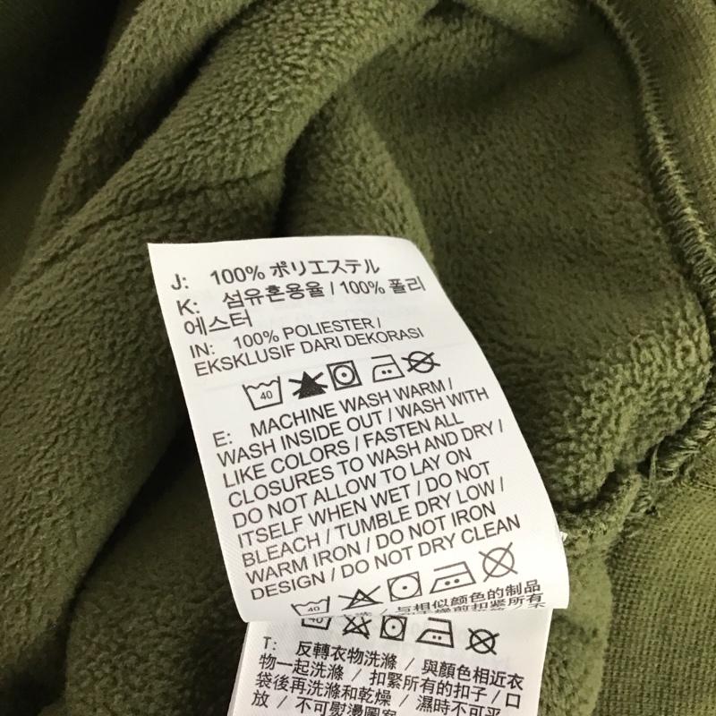ナイキ NIKE ジャケット、上着 ジャンパー、ブルゾン フリースジャケット プルオーバー スタンドネック M ロゴ、文字 カーキ / カーキ / khaki メンズ USED 古着 中古 10157703