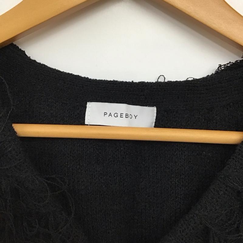ページボーイ PAGEBOY ベスト ベスト FREE 無地 黒 / ブラック / black レディース USED 古着 中古 10157704
