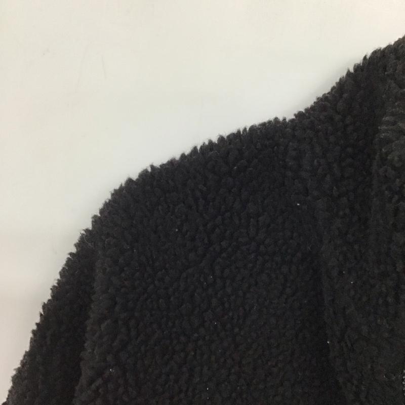 ギャップ GAP ジャケット、上着 ジャンパー、ブルゾン ジップアップジャケット ボアジャケット アウター L ロゴ、文字 白 / ホワイト / white X 黒 / ブラック / black メンズ USED 古着 中古 10157706