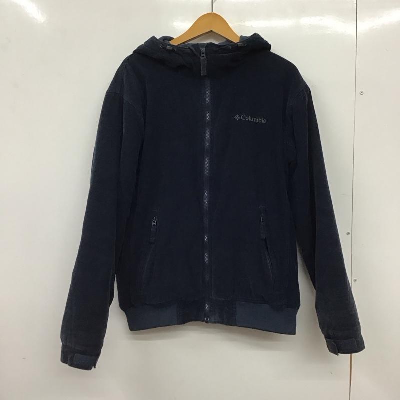 コロンビア Columbia ジャケット、上着 ジャンパー、ブルゾン ジップアップジャケット コーチジャケット アウター M ロゴ、文字 紺 / ネイビー / navy メンズ USED 古着 中古 10157707