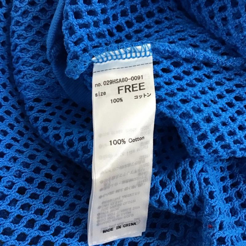 マウジー MOUSSY カットソー 長袖 029HSA80-0091 MESH SKIPPER POJ メッシュスキッパープルオーバー FREE 無地 青 / ブルー / blue レディース USED 古着 中古 10157712