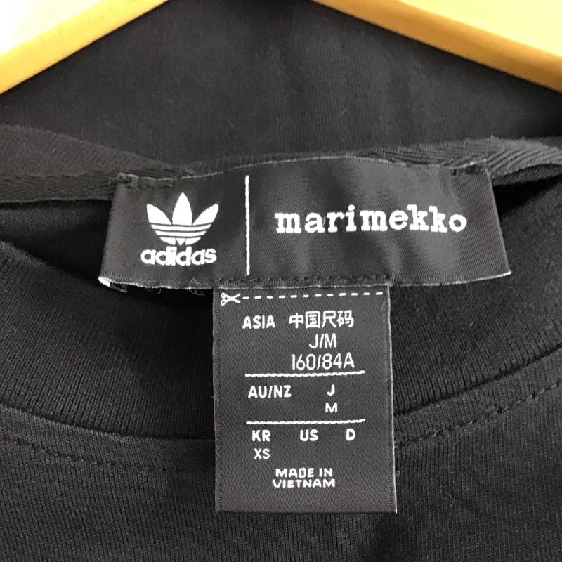 アディダス adidas Tシャツ 半袖 marimekko H20487 M プリント 黒 / ブラック / black レディース USED 古着 中古 10157717