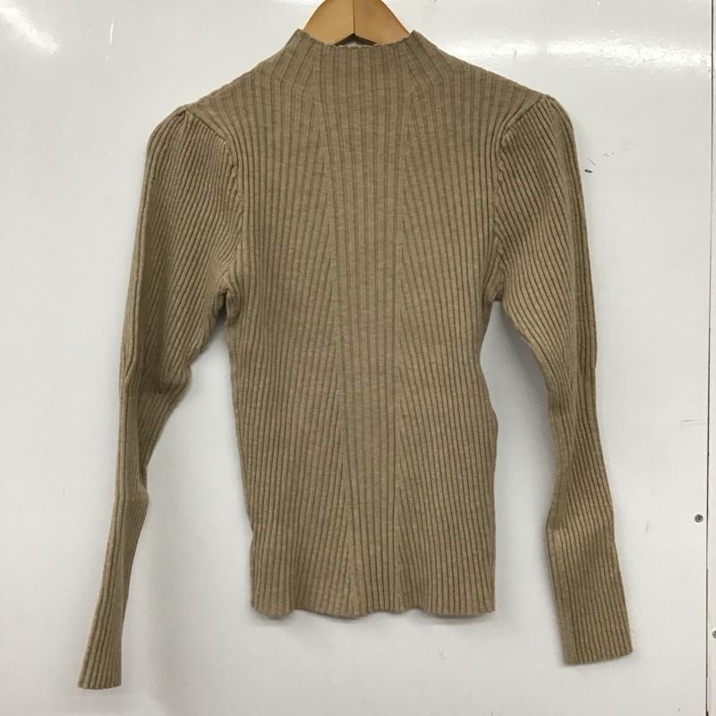 スナイデル SNIDEL ニット、セーター 長袖 SWNT195068 パフスリーブニットプルオーバー FREE 無地 ベージュ / ベージュ / beige レディース USED 古着 中古 10157718