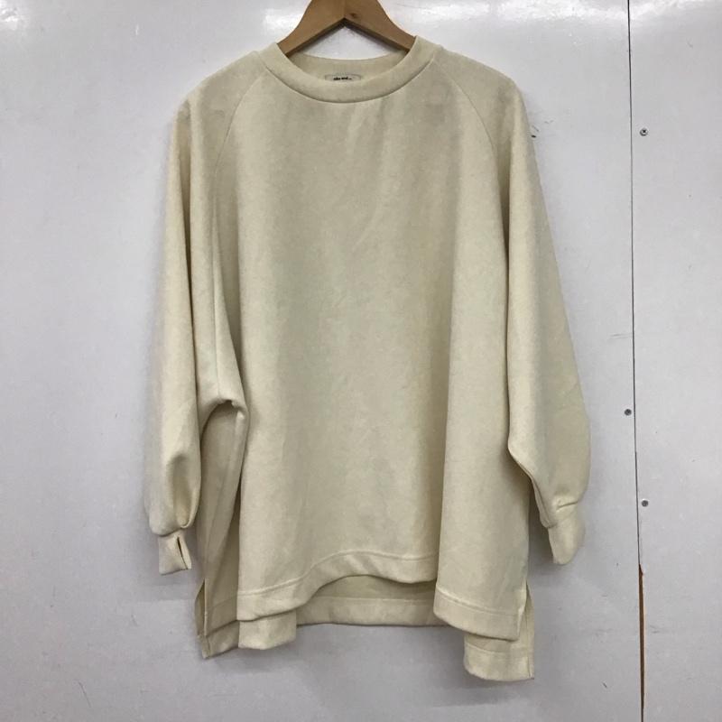 ニコアンド niko and... トレーナー 長袖 FREE 無地 オフホワイト / オフホワイト / レディース USED 古着 中古 10157722