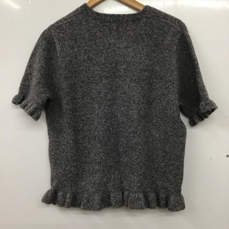 ザラ ZARA ニット、セーター 半袖 M 無地 灰 / グレー / gray レディース USED 古着 中古 10157723