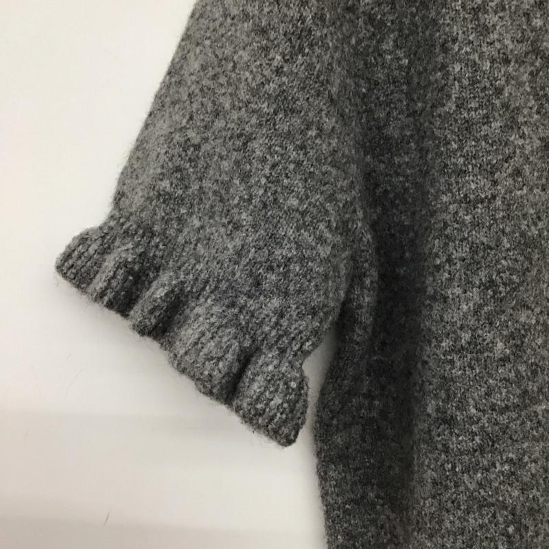 ザラ ZARA ニット、セーター 半袖 M 無地 灰 / グレー / gray レディース USED 古着 中古 10157723