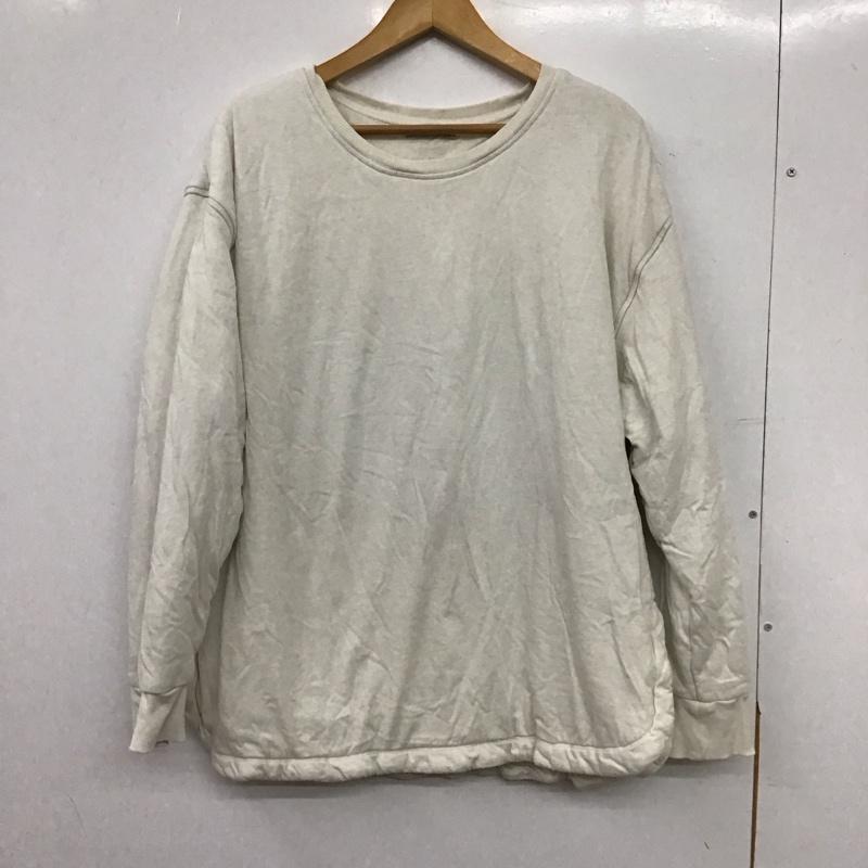 ザラ ZARA カットソー 長袖 L 無地 オフホワイト / オフホワイト / レディース USED 古着 中古 10157725