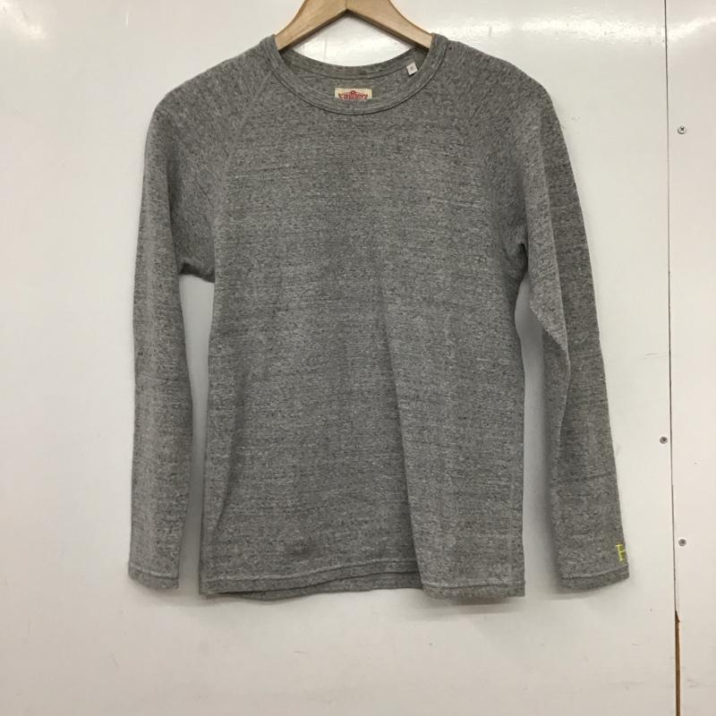 ハリウッドランチマーケット H.R MARKET カットソー 長袖 長袖カットソー クルーネックカットソー プリントカットソー 2 無地 灰 / グレー / gray メンズ USED 古着 中古 10157726