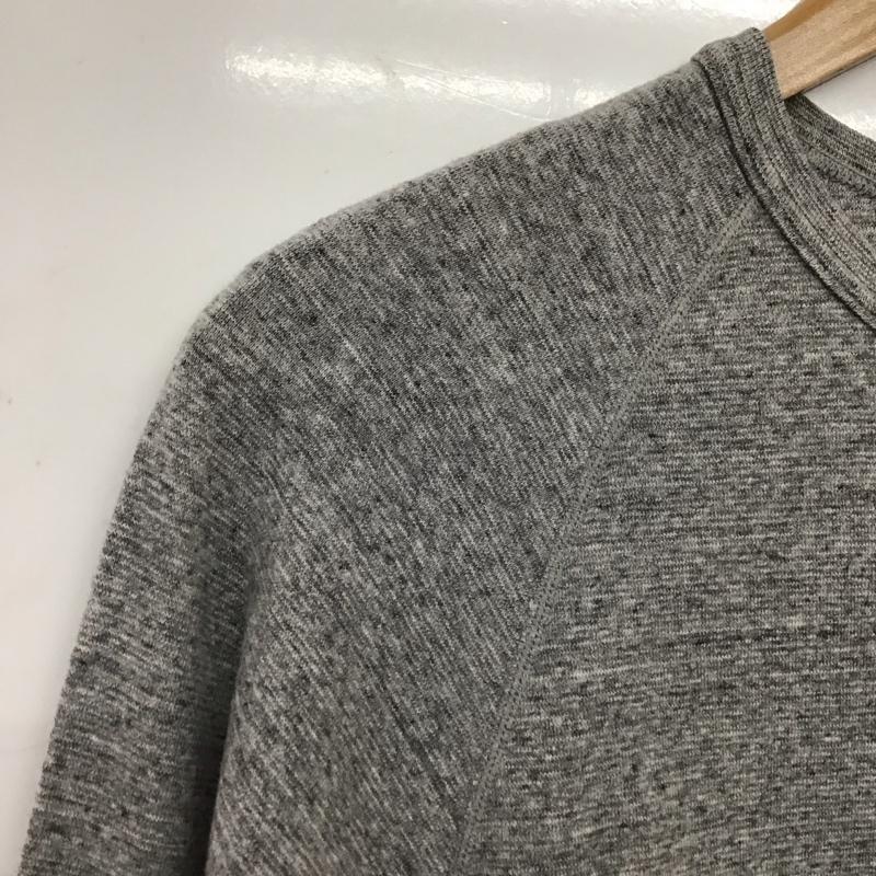 ハリウッドランチマーケット H.R MARKET カットソー 長袖 長袖カットソー クルーネックカットソー プリントカットソー 2 無地 灰 / グレー / gray メンズ USED 古着 中古 10157726