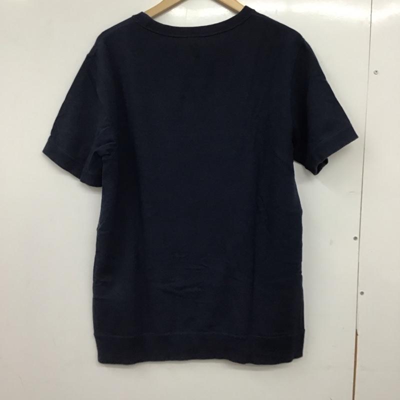 エムエイチエル MHL. Tシャツ 半袖 半袖カットソー プリントTシャツ クルーネックカットソー L ロゴ、文字 紺 / ネイビー / navy メンズ USED 古着 中古 10157727