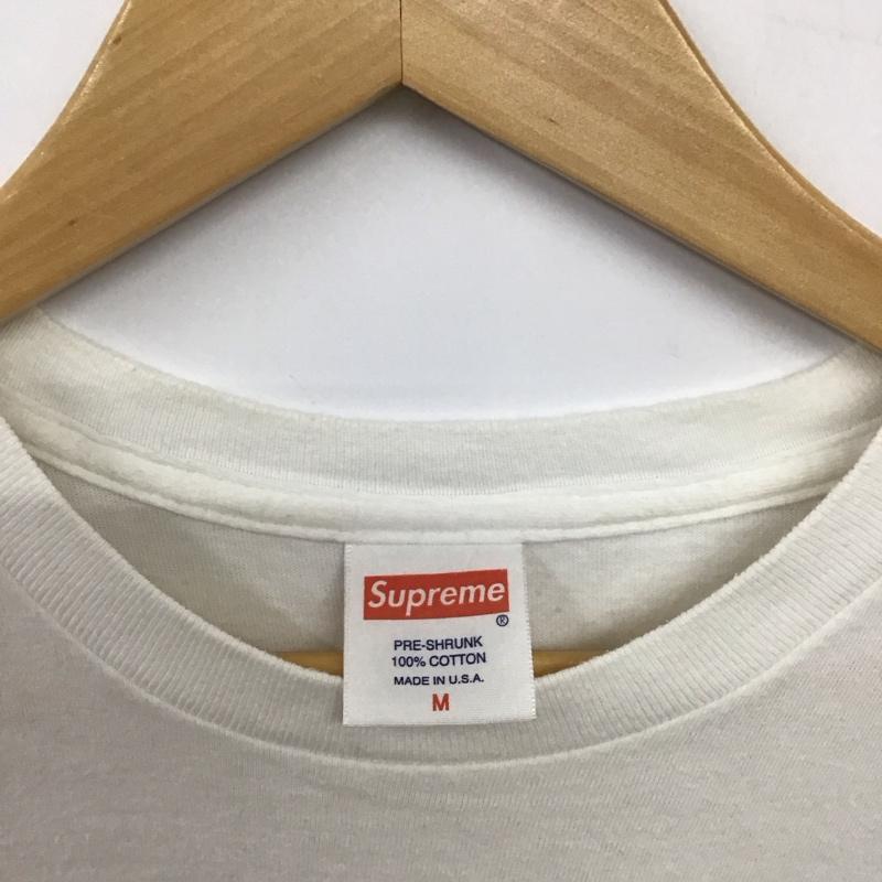 シュプリーム Supreme Tシャツ 半袖 半袖カットソー プリントTシャツ クルーネックカットソー M プリント 白 / ホワイト / white メンズ USED 古着 中古 10157730