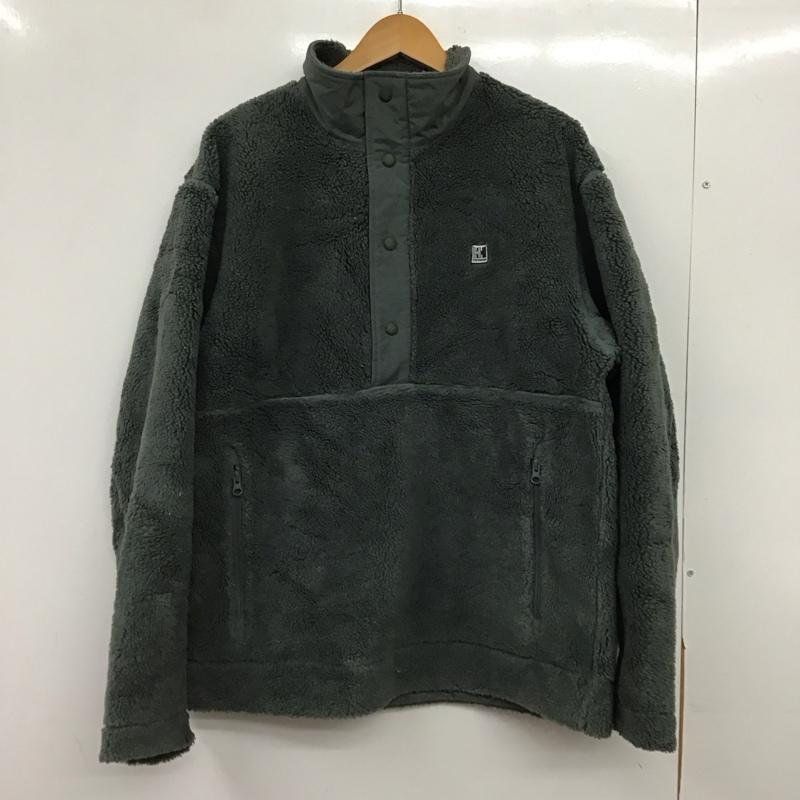 ヘリーハンセン HELLY HANSEN ジャケット、上着 ジャンパー、ブルゾン フリースジャケット プルオーバージャケット XL ロゴ、文字 カーキ / カーキ / khaki メンズ USED 古着 中古 10157731