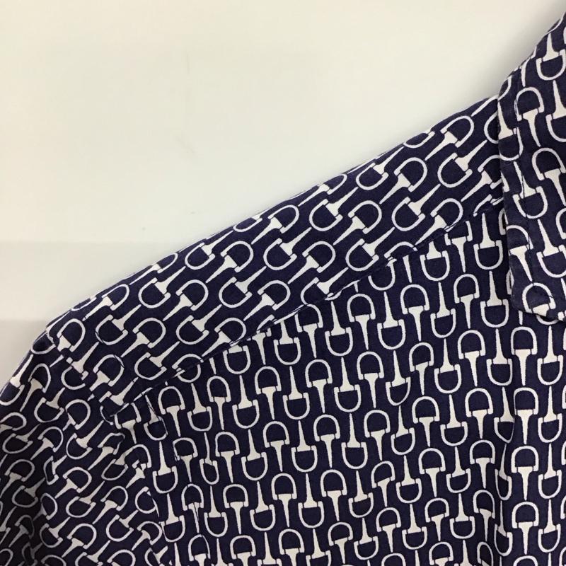 古着 USED シャツ、ブラウス 半袖 半袖シャツ プリントシャツ S プリント 紺 / ネイビー / navy メンズ USED 古着 中古 10157733