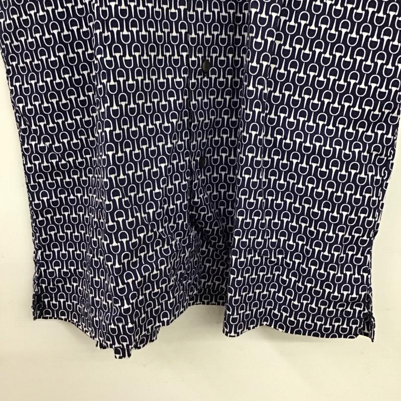 古着 USED シャツ、ブラウス 半袖 半袖シャツ プリントシャツ S プリント 紺 / ネイビー / navy メンズ USED 古着 中古 10157733