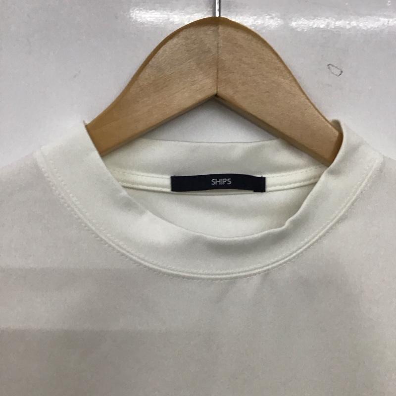 シップス SHIPS Tシャツ 半袖 半袖カットソー プリントTシャツ クルーネックカットソー S 無地 白 / ホワイト / white メンズ USED 古着 中古 10157734
