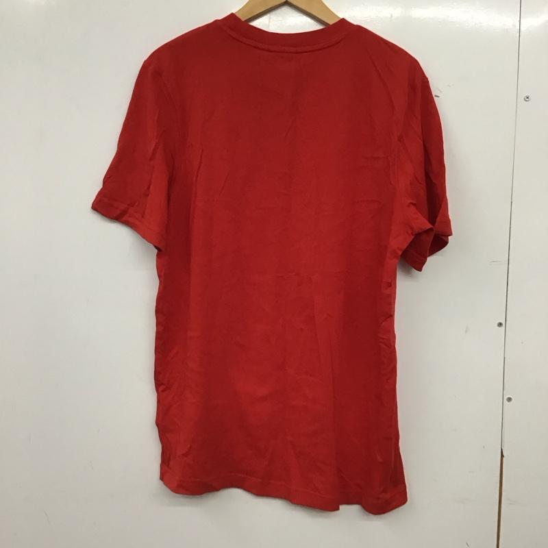 アディダス adidas Tシャツ 半袖 半袖カットソー プリントTシャツ クルーネックカットソー L ロゴ、文字 赤 / レッド / red メンズ USED 古着 中古 10157735