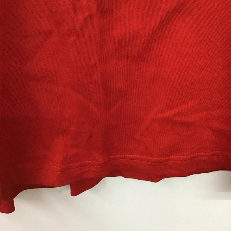 アディダス adidas Tシャツ 半袖 半袖カットソー プリントTシャツ クルーネックカットソー L ロゴ、文字 赤 / レッド / red メンズ USED 古着 中古 10157735
