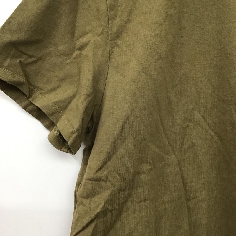 アーペーセー A.P.C. Tシャツ 半袖 半袖カットソー プリントTシャツ クルーネックカットソー M 無地 カーキ / カーキ / khaki メンズ USED 古着 中古 10157737