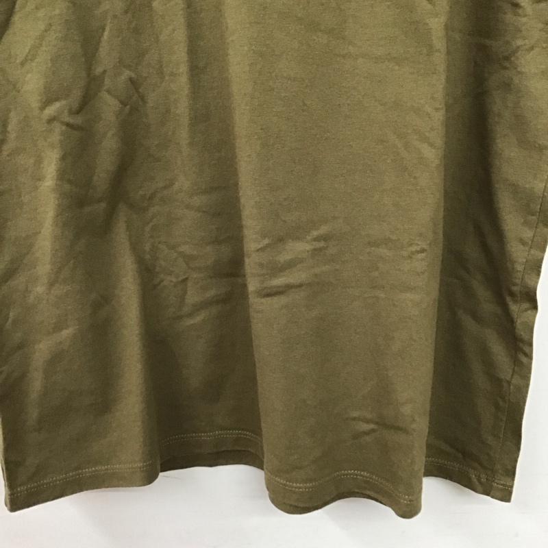 アーペーセー A.P.C. Tシャツ 半袖 半袖カットソー プリントTシャツ クルーネックカットソー M 無地 カーキ / カーキ / khaki メンズ USED 古着 中古 10157737