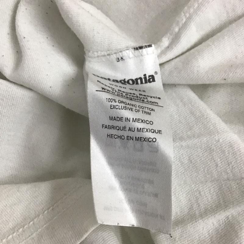 パタゴニア patagonia Tシャツ 半袖 半袖カットソー プリントTシャツ クルーネックカットソー S ロゴ、文字 白 / ホワイト / white メンズ USED 古着 中古 10157738