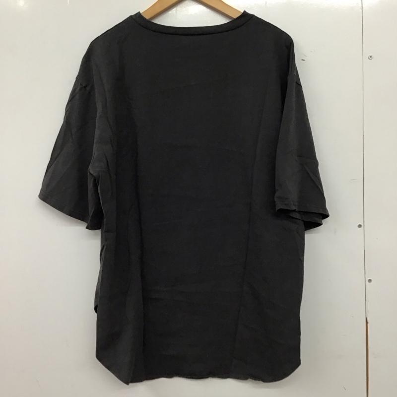 ティティベイト titivate Tシャツ 半袖 半袖カットソー プリントTシャツ クルーネックカットソー M 無地 ダークグレー / ダークグレー / レディース USED 古着 中古 10157739