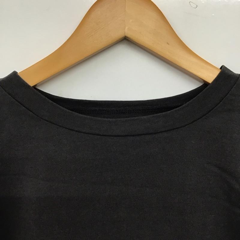 ティティベイト titivate Tシャツ 半袖 半袖カットソー プリントTシャツ クルーネックカットソー M 無地 ダークグレー / ダークグレー / レディース USED 古着 中古 10157739