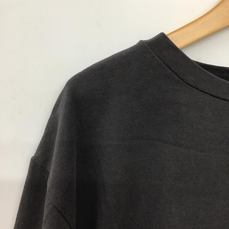 ティティベイト titivate Tシャツ 半袖 半袖カットソー プリントTシャツ クルーネックカットソー M 無地 ダークグレー / ダークグレー / レディース USED 古着 中古 10157739