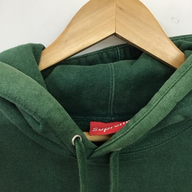 シュプリーム Supreme パーカー 長袖 長袖パーカー プルオーバーパーカー スウェット S ロゴ、文字 緑 / グリーン / green メンズ USED 古着 中古 10157740