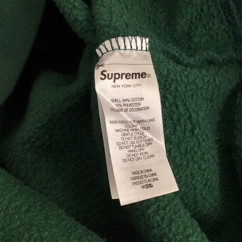 シュプリーム Supreme パーカー 長袖 長袖パーカー プルオーバーパーカー スウェット S ロゴ、文字 緑 / グリーン / green メンズ USED 古着 中古 10157740