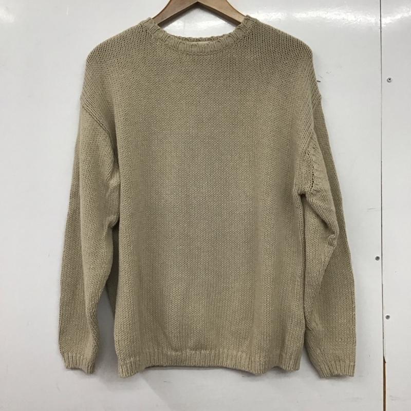 ビューティアンドユースユナイテッドアローズ BEAUTY&YOUTH UNITED ARROWS ニット、セーター 長袖 長袖ニットカットソー クルーネック セーター S 無地 ベージュ / ベージュ / beige メンズ USED 古着 中古 10157743