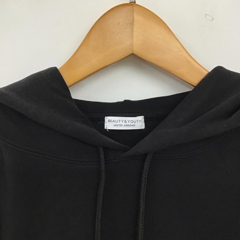 ビューティアンドユースユナイテッドアローズ BEAUTY&YOUTH UNITED ARROWS パーカー 長袖 長袖パーカー プルオーバーパーカー スウェット M 無地 黒 / ブラック / black メンズ USED 古着 中古 10157744