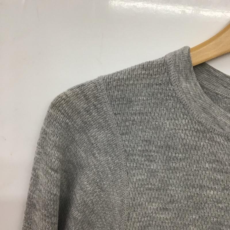 ヘインズ HANES カットソー 長袖 長袖カットソー ヘンリーネックカットソー S 無地 灰 / グレー / gray メンズ USED 古着 中古 10157754