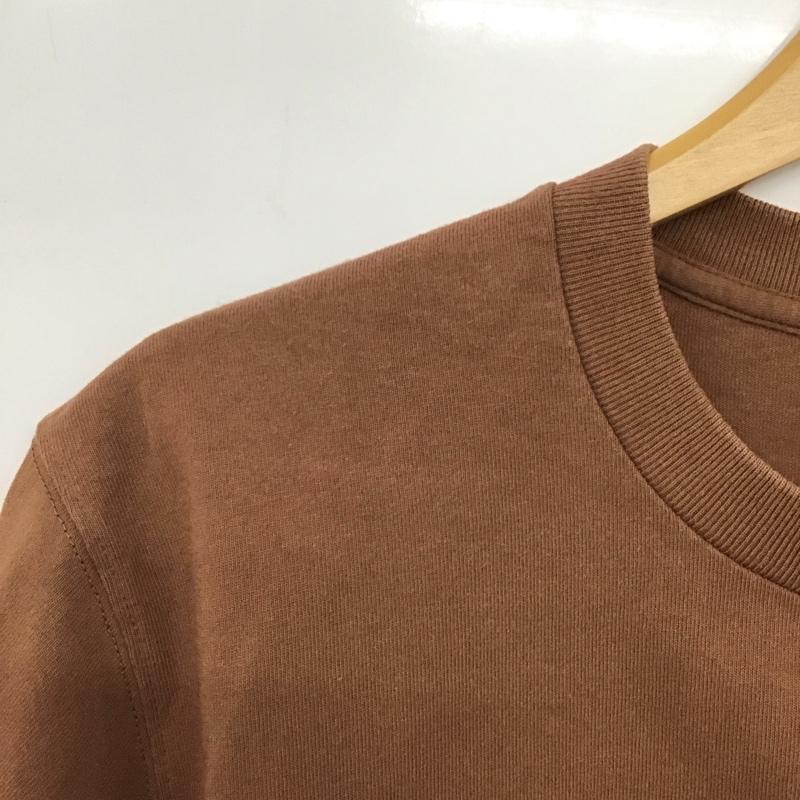ダントン Danton Tシャツ 半袖 半袖カットソー プリントTシャツ クルーネックカットソー 40 ロゴ、文字 茶 / ブラウン / brown メンズ USED 古着 中古 10157759