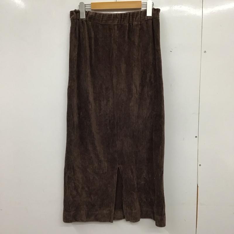 スタディオクリップ studio CLIP スカート ロングスカート M 無地 茶 / ブラウン / brown レディース USED 古着 中古 10157760