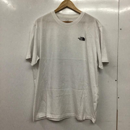 ザノースフェイス THE NORTH FACE Tシャツ 半袖 半袖カットソー プリントTシャツ クルーネックカットソー XXL ロゴ、文字 白 / ホワイト / white メンズ USED 古着 中古 10157761
