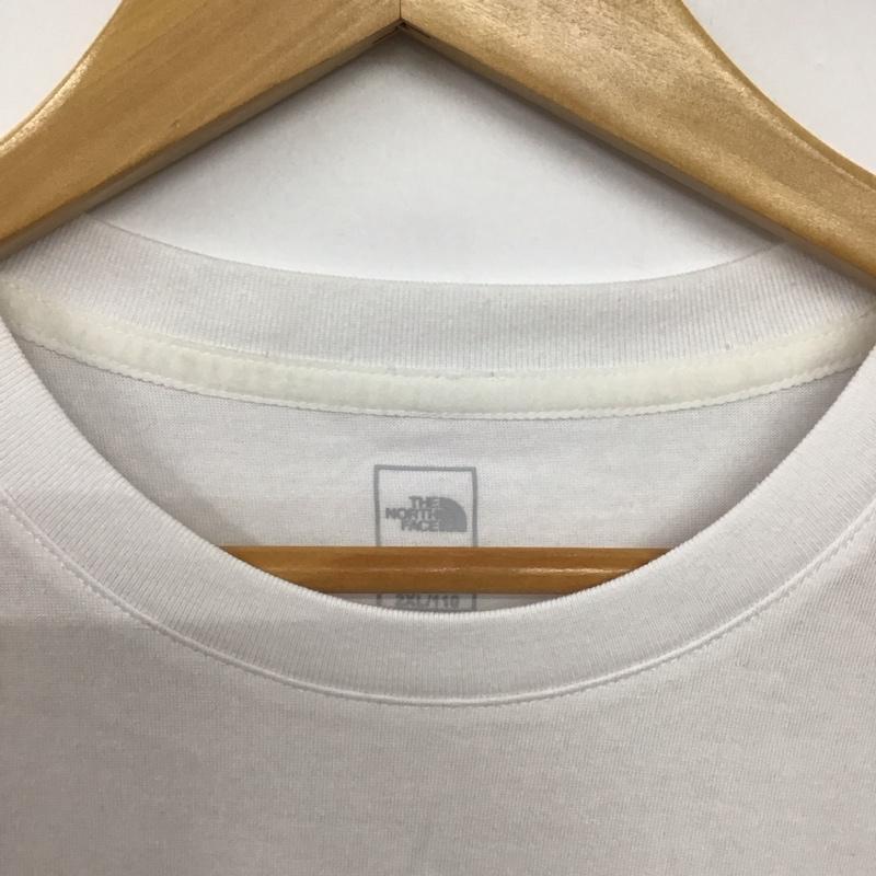 ザノースフェイス THE NORTH FACE Tシャツ 半袖 半袖カットソー プリントTシャツ クルーネックカットソー XXL ロゴ、文字 白 / ホワイト / white メンズ USED 古着 中古 10157761