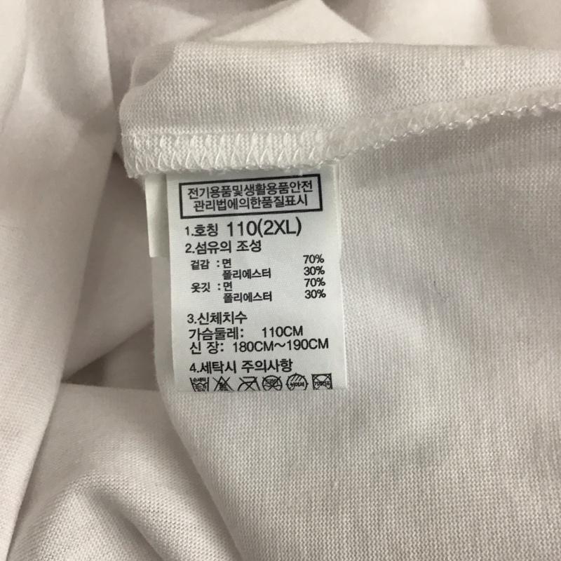 ザノースフェイス THE NORTH FACE Tシャツ 半袖 半袖カットソー プリントTシャツ クルーネックカットソー XXL ロゴ、文字 白 / ホワイト / white メンズ USED 古着 中古 10157761