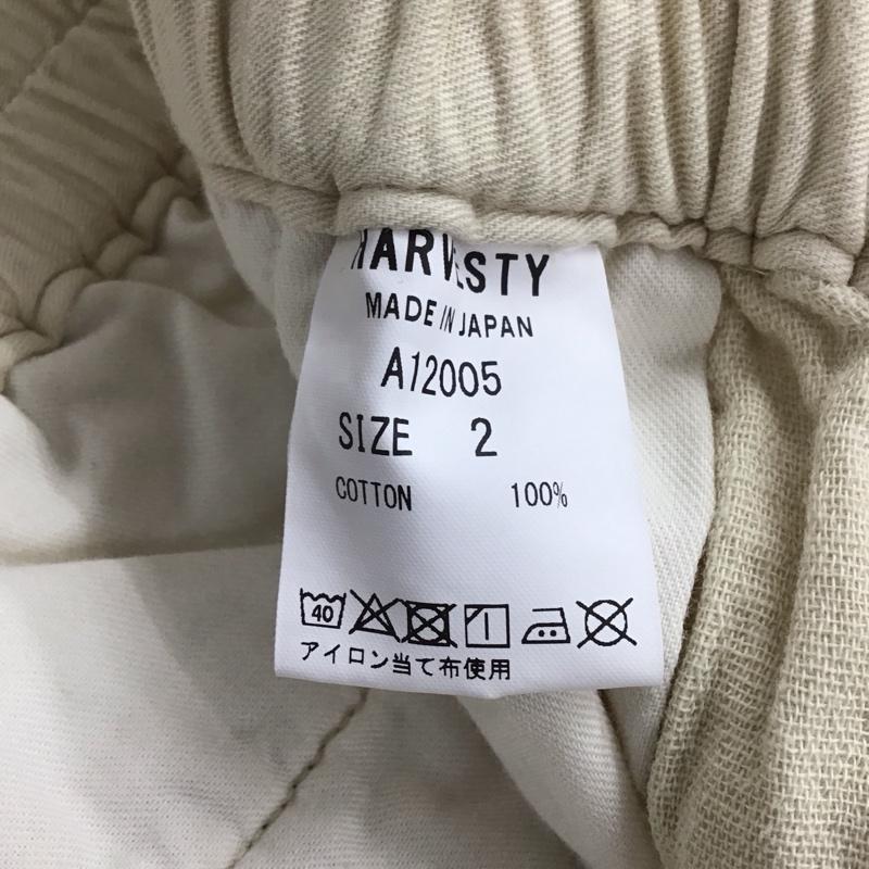 ハーベスティ HARVESTY パンツ ワークパンツ、ペインターパンツ A12005 クロップド サーカスパンツ 2 無地 アイボリー / アイボリー / レディース USED 古着 中古 10157762