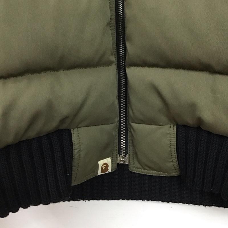 アベイシングエイプ A BATHING APE ジャケット、上着 ジャンパー、ブルゾン ジップアップジャケット ナイロンジャケット アウター M 無地 カーキ / カーキ / khaki メンズ USED 古着 中古 10157765