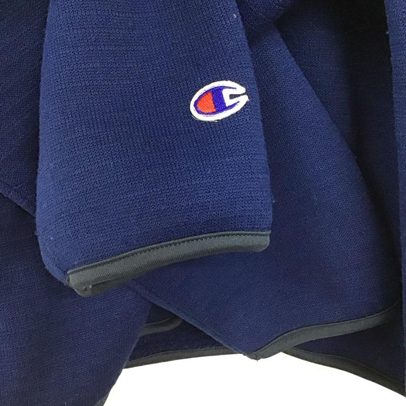 チャンピオン Champion ジャケット、上着 ジャンパー、ブルゾン ジップアップジャケット スタンドカラー アウター L ロゴ、文字 青 / ブルー / blue メンズ USED 古着 中古 10157766