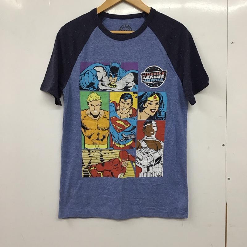 古着 USED Tシャツ 半袖 半袖カットソー プリントTシャツ クルーネックカットソー S プリント 紺 / ネイビー / navy X 水色 / ライトブルー / メンズ USED 古着 中古 10157767