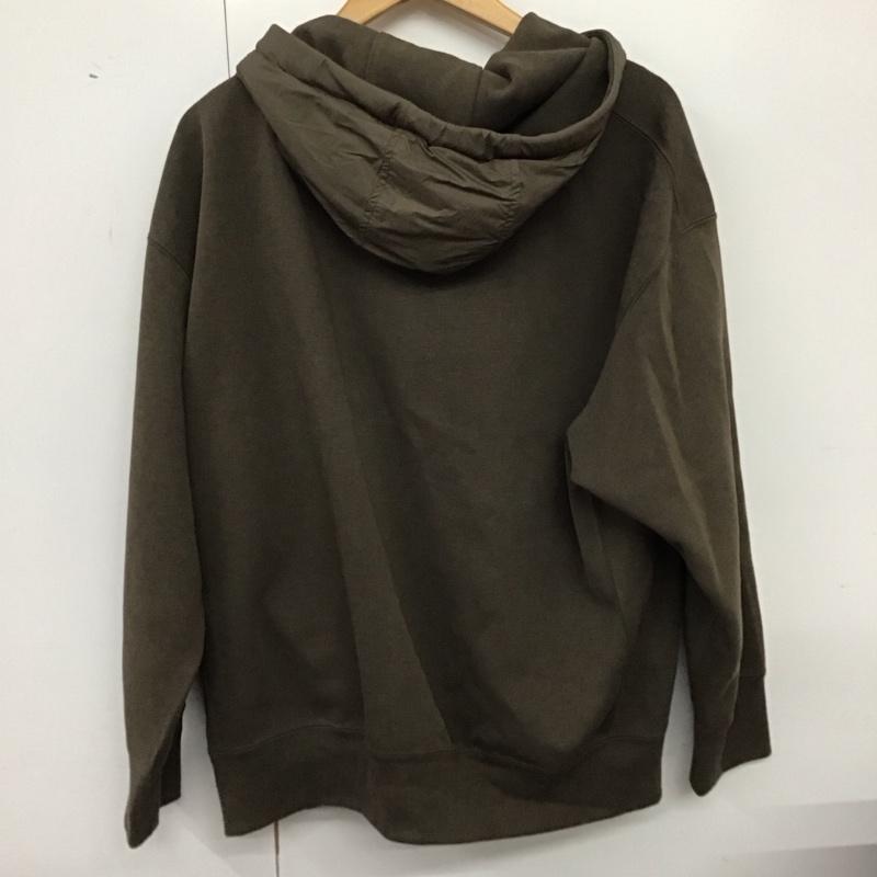 ユニクロ UNIQLO パーカー 長袖 長袖パーカー プルオーバーパーカー スウェット L 無地 ダークブラウン / ダークブラウン / メンズ USED 古着 中古 10157769