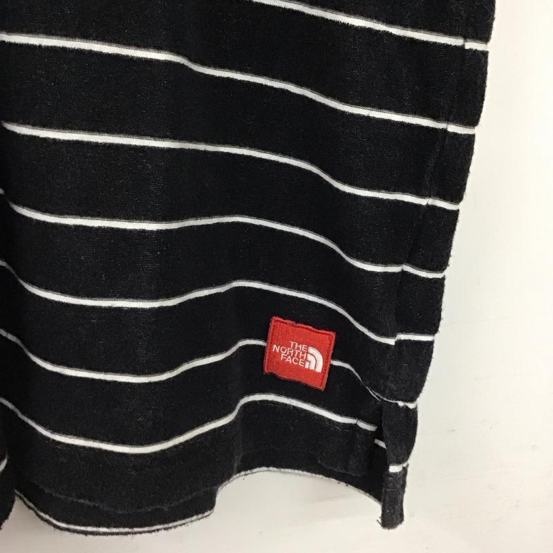 ザノースフェイス THE NORTH FACE ポロシャツ 半袖 半袖ポロシャツ カラーシャツ 半袖カットソー L ボーダー柄 ダークグレー / ダークグレー / メンズ USED 古着 中古 10157772