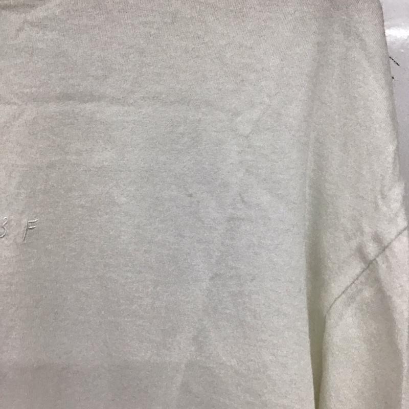 ケービーエフ KBF カットソー 長袖 長袖カットソー 無地カットソー クルーネック ロゴ、文字 白 / ホワイト / white メンズ USED 古着 中古 10157773