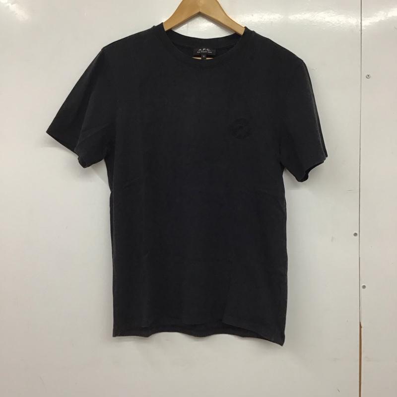 アーペーセー A.P.C. Tシャツ 半袖 半袖カットソー プリントTシャツ クルーネックカットソー S ロゴ、文字 ダークグレー / ダークグレー / メンズ USED 古着 中古 10157775