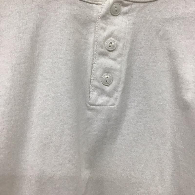 ヘルスニット Healthknit カットソー 半袖 半袖カットソー ヘンリーネック L 無地 白 / ホワイト / white メンズ USED 古着 中古 10157776