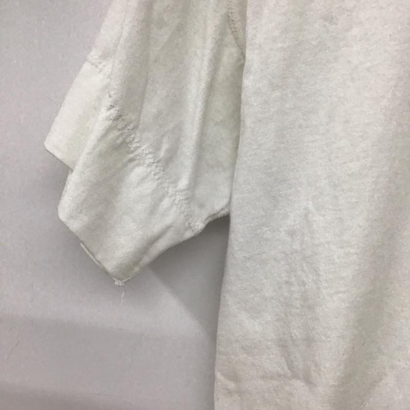 ヘルスニット Healthknit カットソー 半袖 半袖カットソー ヘンリーネック L 無地 白 / ホワイト / white メンズ USED 古着 中古 10157776